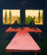  Porada II / Meeting II,  akryl na plátně / acrylic on canvas, 40X35, 2005