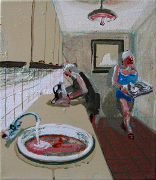   Kuchyň IV / Kitchen IV, akryl, email na plátně /acrylic, enamel on canvas, 35X30, 2005