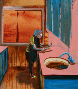  Kuchyň I / Kitchen I, akryl, email na plátně /acrylic, enamel on canvas, 70X60, 2005