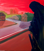 Náves III / Village sguare III, akryl na plátně / acrylic on canvas,  110x100, 2006