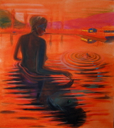  Do hlubin / Into the deep, akryl na plátně / acrylic on canvas, 190X170, 2008