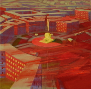  Vítězné náměstí II / Vítězné sguare II, akryl na plátně / acrylic on canvas, 75X75, 2008
