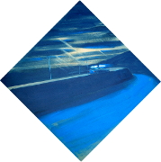 Uvolnění I / Releasing I, akryl na plátně / acrylic on canvas, 100X100, 2009