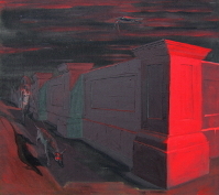  Hřbitov III / Cemmentery III, akryl na plátně, 170x190,  2009