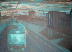Hnědý sen / Brown dream, akryl na plátně / acrylic on canvas, 190X135, 2010