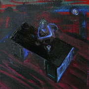 Dlouhá chvíle III / Boredom III, akryl na plátně / acrylic on canvas, 40X40, 2013