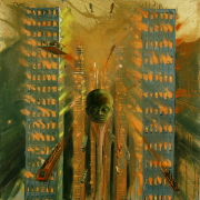 Mimozemšťan III / Extraterrestrial III, akryl na plátně / acrylic on canvas, 100X100, 2023